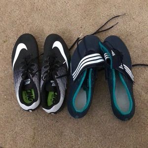 Athletic track shoes